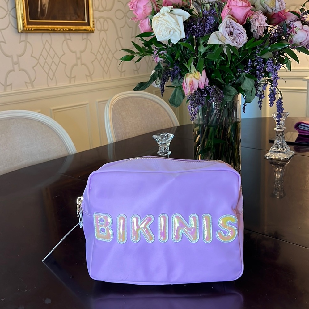 SCL Large Pouch in Grape with “Bikinis” Patches 👙